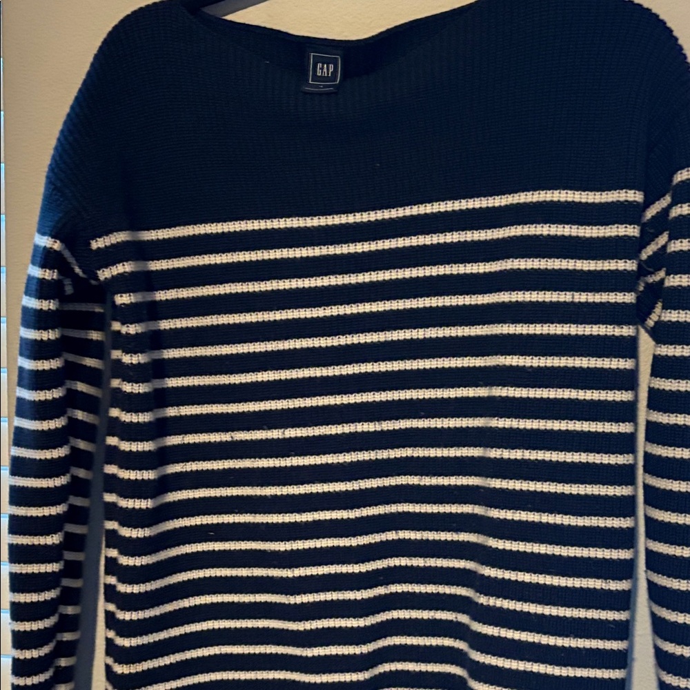 GAP Dark Blue Textured Knit Sweater